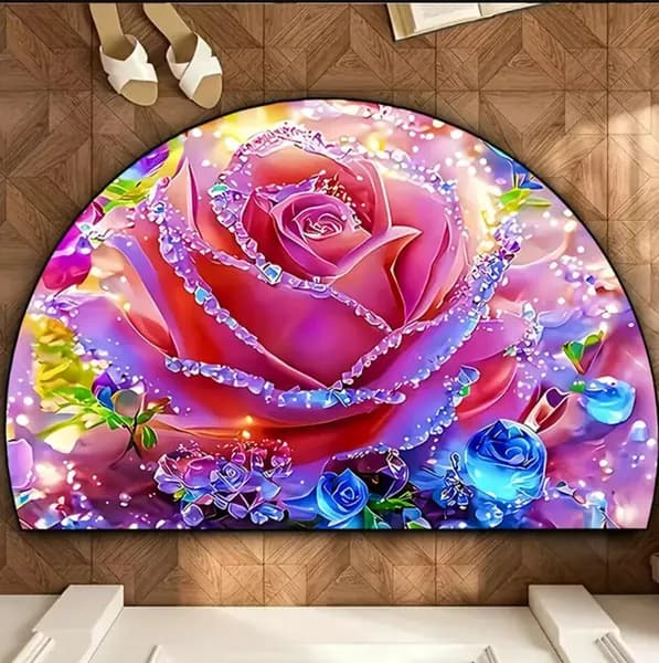Коврик придверный Роза 50x80 см
