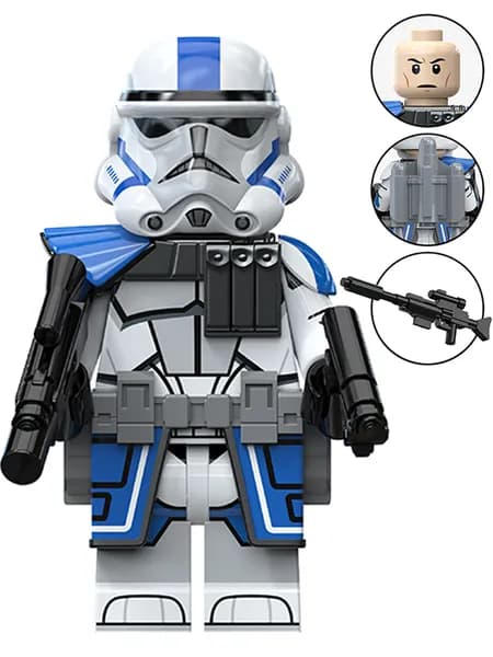 Фигурка Star Wars Звёздные Войны, клон-штурмовик 501-го Легиона, конструктор
