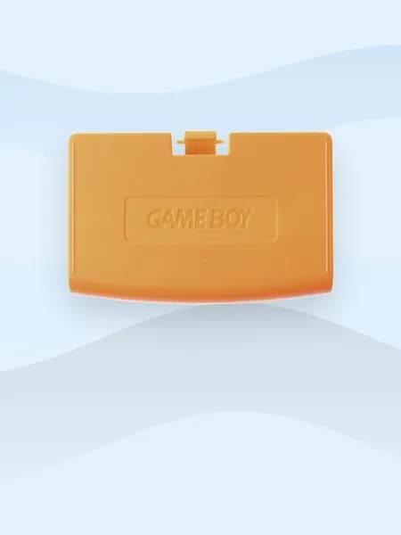 Пластиковая крышка аккумулятора для Game Boy Advance, Оранжевый