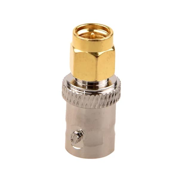 New-Золотой тон SMA Male to Серебряный Tone BNC Female Connector Adapter