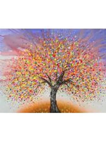 Ruohuo Diamond Painting "Bunter Baum" 50x60см, Алмазная мозаика