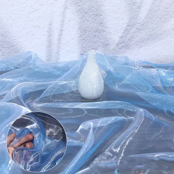 1 * 1,5 метра Модная двухцветная градиентная ткань из органзы для украшения платья