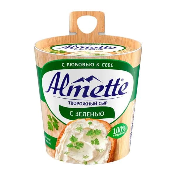Сыр творожный Almette с зеленью 60% 150г