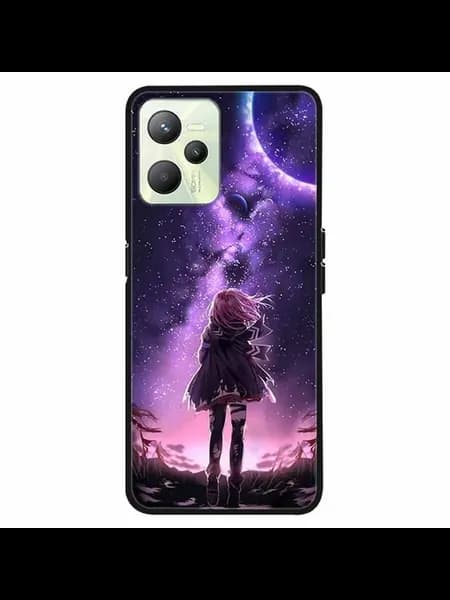Чехол Oppo Realme C35 с девушкой и космосом, Цвет 15