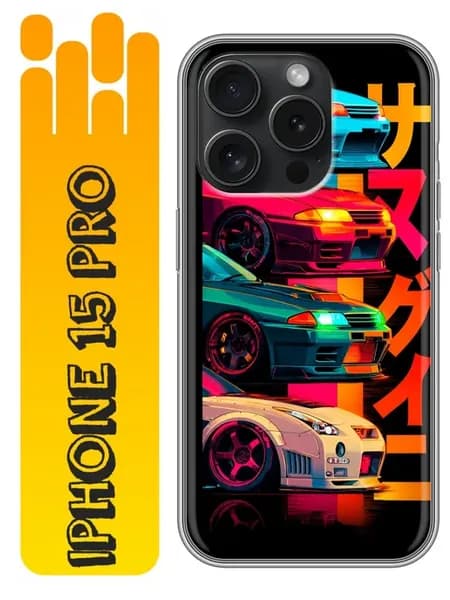Чехол на Iphone 15 Pro тачки аниме