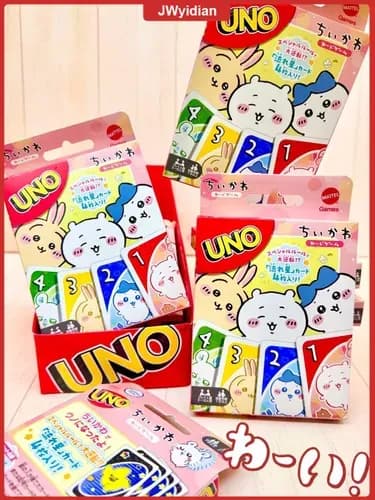 Эксклюзивная карточная игра UNO в коллаборации с Chikawa создана для компании от 2 до 10 участников, обеспечивая праздничное настроение на семейных вечерах