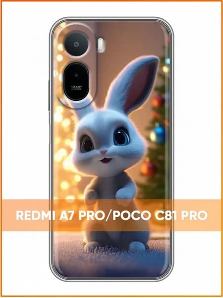 Чехол для RedMi A7 Pro с принтом Зайчик