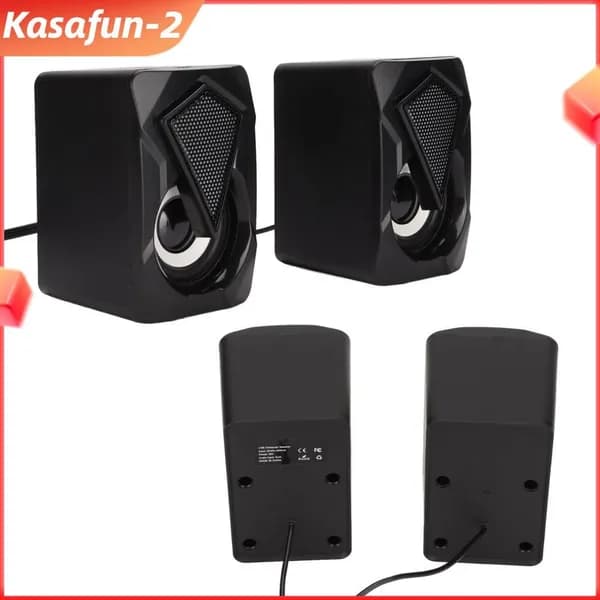 Портативные USB колонки X2, их объемный звук и RGB подсветка для дома и офиса