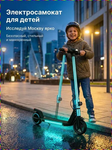 Перья стрел Электросамокат fApp_3825190407-oXhh, голубой