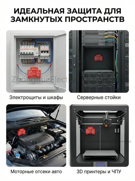 Огнетушитель аэрозольный в электрощит на DIN-рейку ORRO, автоматический самосрабатывающий, для дома и шкафа, 1-100 шт.
