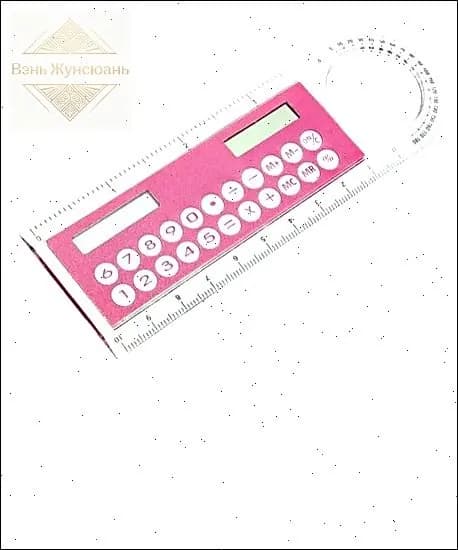 Мини -калькулятор с линейкой солнечной энергией