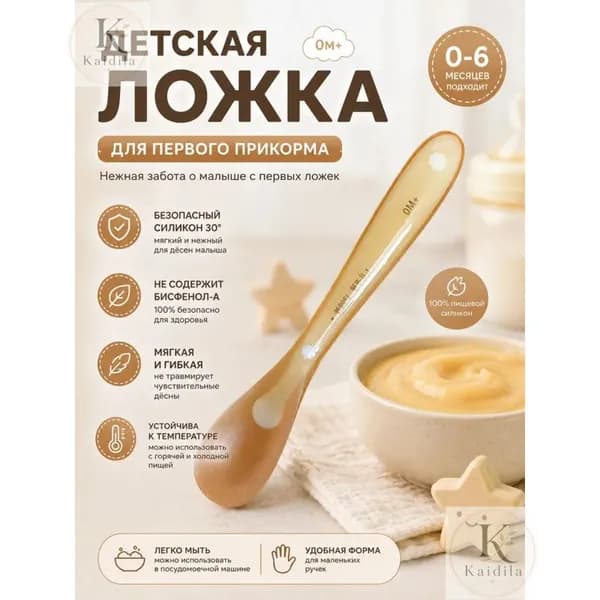 Детские приборы для кормления прозрачный