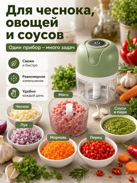 Соковыжималка электрическая комбинированная 2605251904350644, светло-зеленый