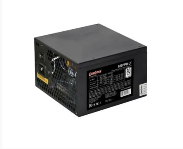 Блок питания Exegate EX282046RUS-S650W 650PPH-LT-S, RTL, 80+, ATX, black