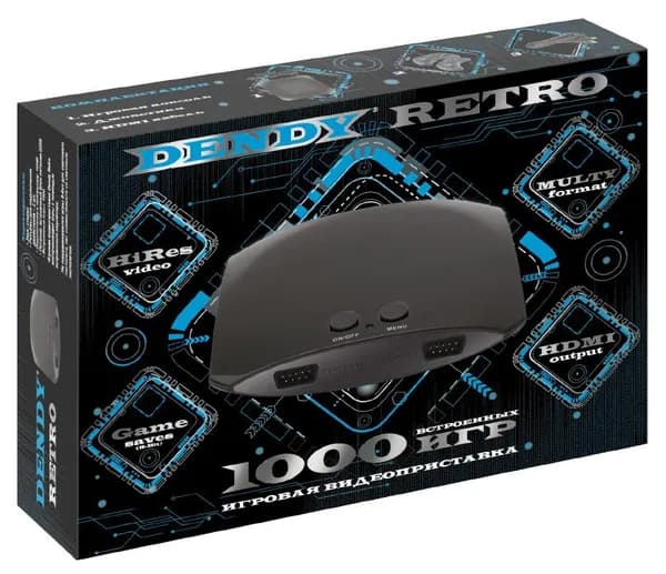 Игровая Приставка Dendy Retro 1000 Игр (DR-1000) (Новая)