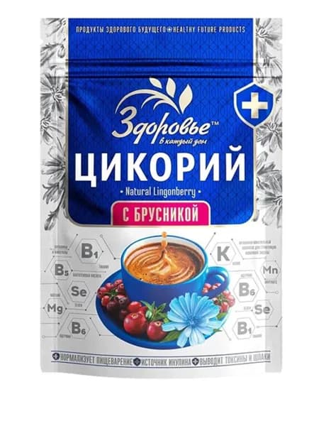 Здоровье Цикорий гранулированный с брусникой, 85г