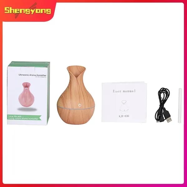 Аромадиффузор ультразвуковой V7456-2_SHENG_B0Y3X1, светло-бежевый