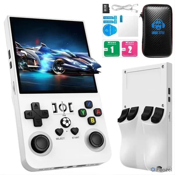 R36Max Game Console, 4-дюймовый IPS-экран, Linux-система, портативный карманный видеоплеер, ретро-карманный игровой консоль для детей.