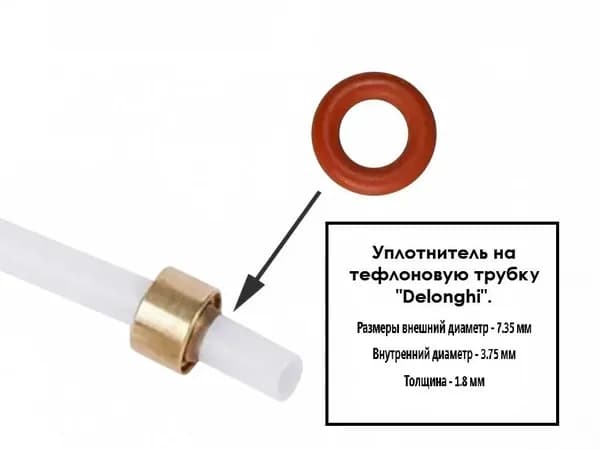 Уплотнитель на тефлоновую трубку совместим с "Delonghi".