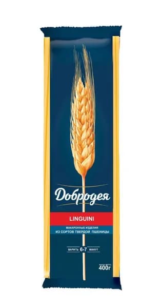 Добродея Макаронные изделия Лапша длинная Linguine, 400г