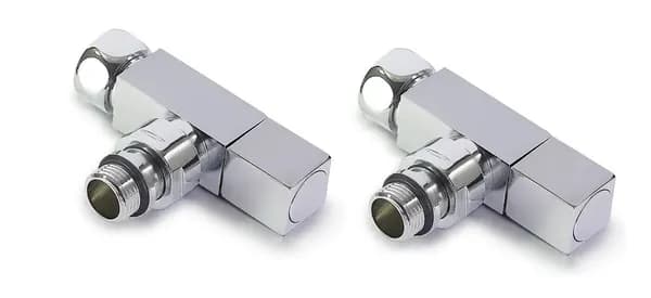 Кран для полотенцесушителя угловой 1/2"х3/4" г/ш с квадратной ручкой TIM