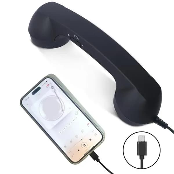 Наушники проводные с микрофоном, 3.5 мм, USB Type-C, черный