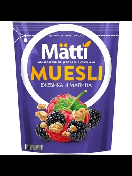 Мюсли Matti ежевика-малина 250г