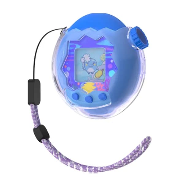Прозрачный фиолетовый чехол для Tamagotchi Paradise из поликарбоната с полной защитой
