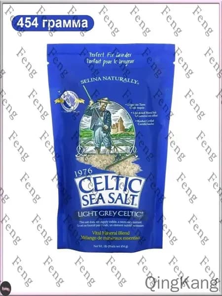 Celtic Sea Salt, Light Grey Celtic, Кельтская соль / смесь основных минералов, серый, 454 гр, средний помол