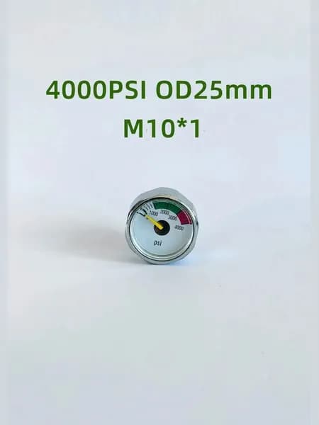 Манометр 4000PSI, D25, M10*1, Леший 2, для винтовки, для баллона, PCP PAINTBALL