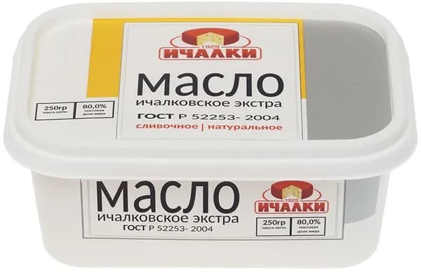 Масло сливочное Ичалковское Экстра 80% жир. 250г