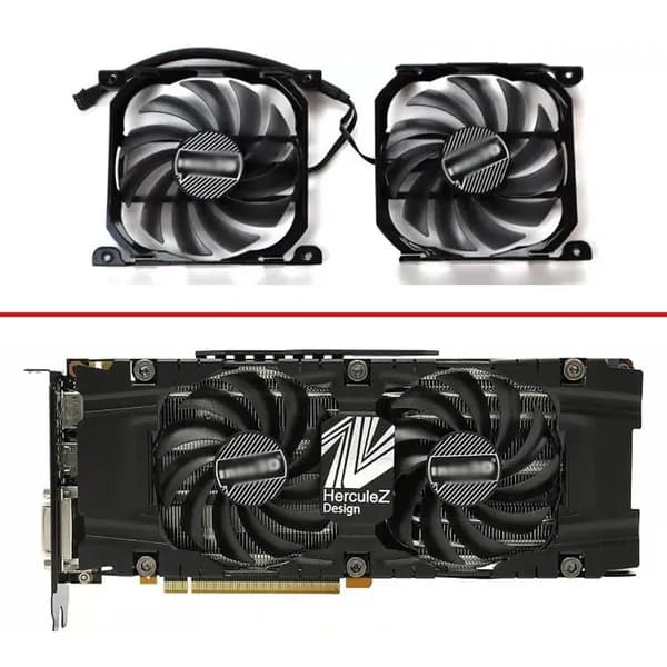 Вентиляторы для видеокарты INNO3D P104-100 8GB Twin X2