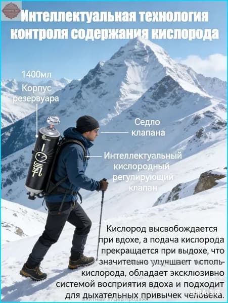 Умный кислородный баллон,вдыхайте перед выпуском кислорода 1шт,1 бутылка крепче, чем 5 бутылок обычного