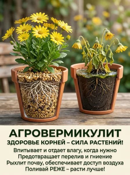 Агровермикулит 2 л природный почвоулучшитель для цветов, рассады, хранения овощей. Уральский минерал, ручная фасовка
