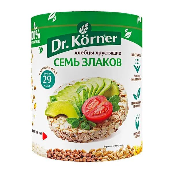 Хлебцы Семь злаков Dr.Korner 100г