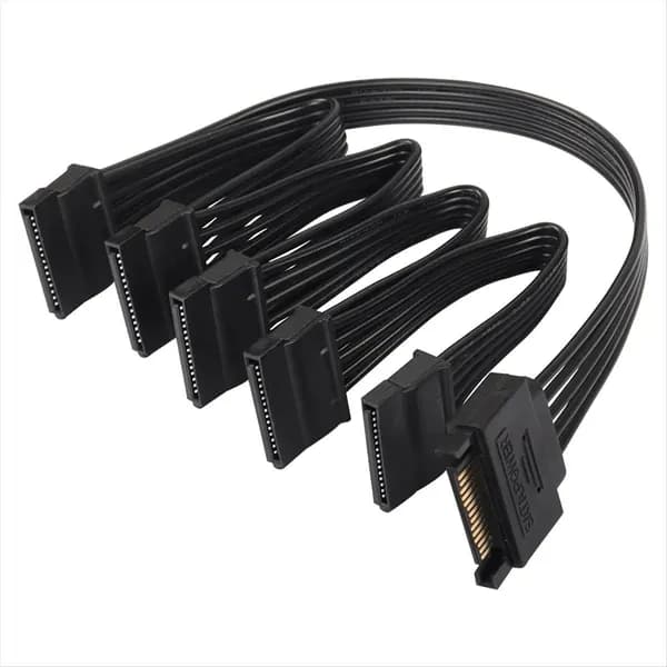 15-Контактный Разветвитель Питания Sata 1-5 Для Жесткого Диска HDD SSD Кабель Пи