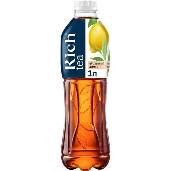 Напиток безалкогольный RICH Черный чай Лимон 1L