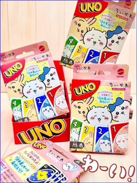 Кобрендовая карточная игра UNO от Chikawa, Подходит для игры 2-10 человек, Семейная вечеринка, Праздничная развлекательная атмосфера, 1 шт