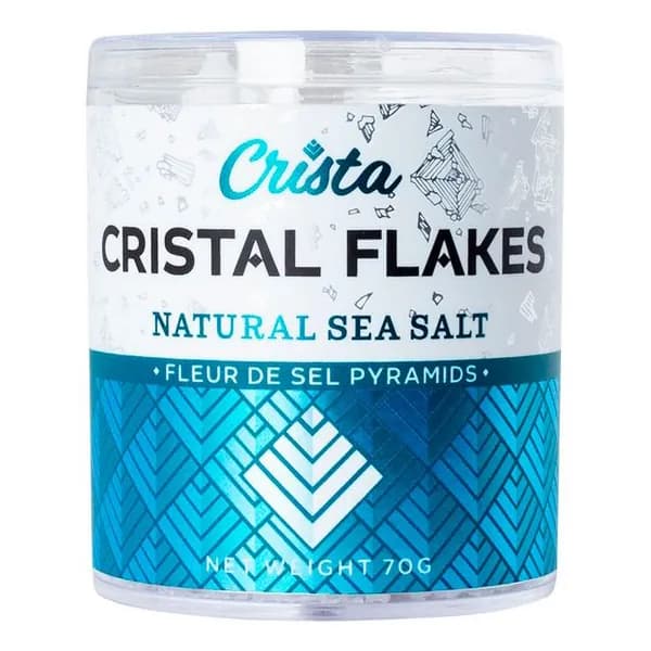 Соль морская Crista Fleur de Sel Flakes натуральная крупного помола 70 г