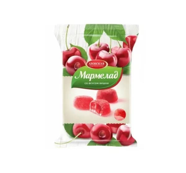 Азовская кондитерская фабрика Мармелад Со вкусом Вишни,300 гр.