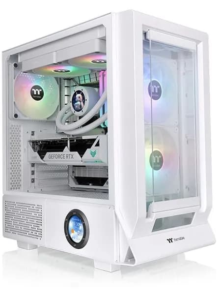 Компьютерный корпус Thermaltake Ceres 350 MX Snow, ATX / Micro-ATX / M-ITX / E-ATX, стеклянная боковая панель, USB Type-C, поддержка видеокарт до 360 мм, без блока питания