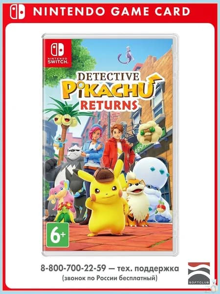 Игра Detective Pikachu Returns (Nintendo Switch, Английская версия)