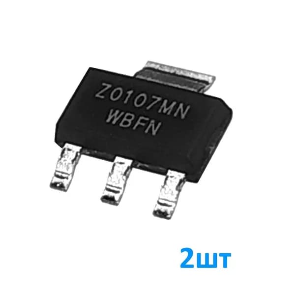Z0107MN 2шт, Симистор, 600В, 1А, корпус SOT223