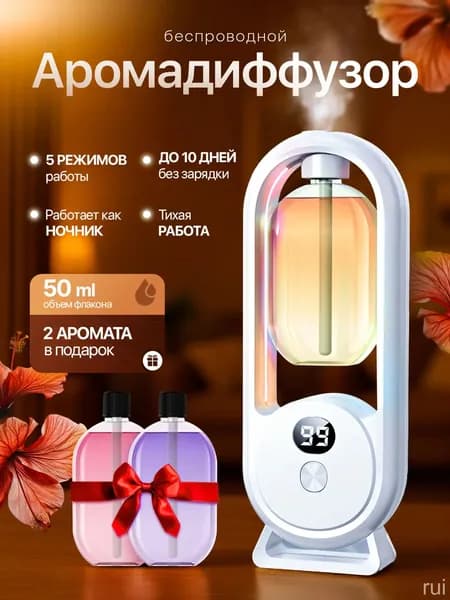 Аромадиффузор ультразвуковой gFh9dnut, белый
