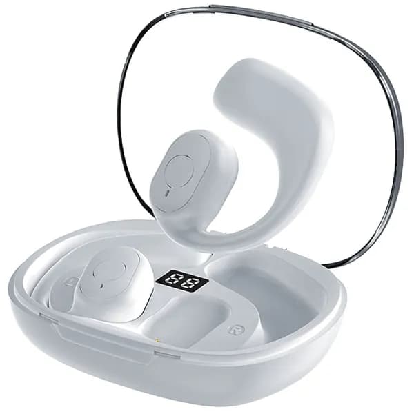 Наушники беспроводные с костной проводимостью, Bluetooth 5.3 white transparent
