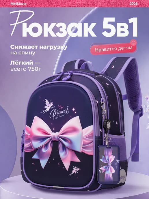 Рюкзак школьный портфель ортопедический 5в1