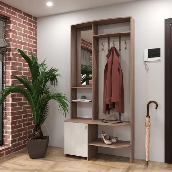 ТриоМебель Комплект прихожей, бежевый, светло-бежевый
