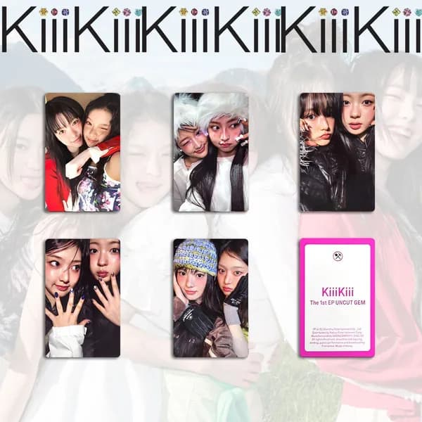 Карточки KiiiKiii UNCUT GEM k-pop карточки коллекционные карты 54 * 86 мм 5 шт