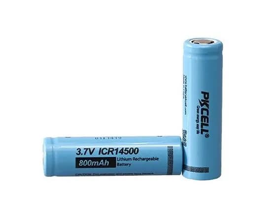 Аккумулятор 14500 Pkcell 800mAh 3.7V плоский контакт Li-ion АКБ (1 штука)