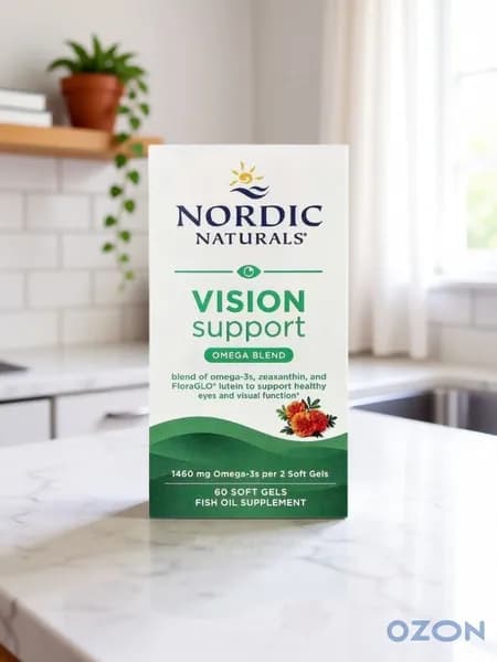 Nordic Naturals, добавка для поддержки зрения, омега-смесь, 60 капсул